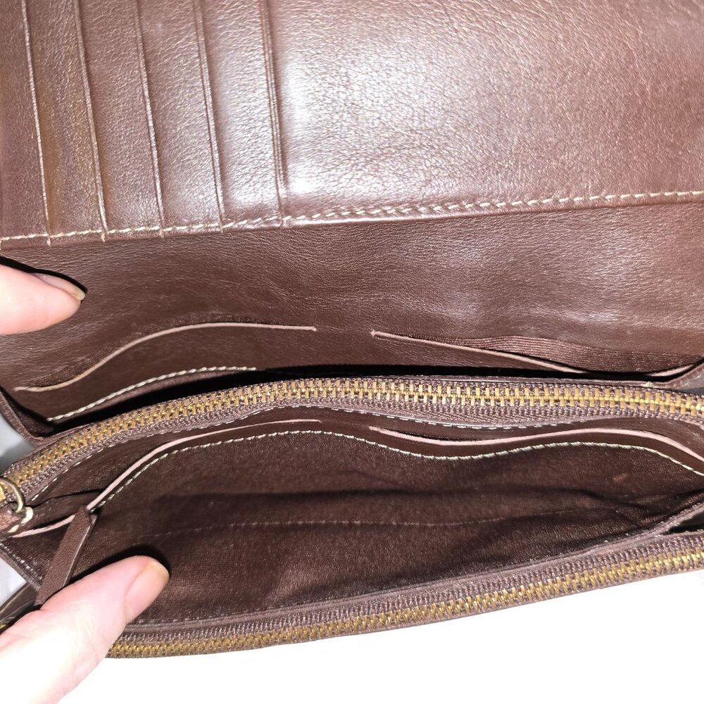Beautiful Coach Carly Chestnut leather bag - NWOT with Gorgeous Leather Wallet - Picture 13 of 14